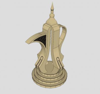 雕塑泡沫罐SU模型下载_sketchup草图大师SKP模型