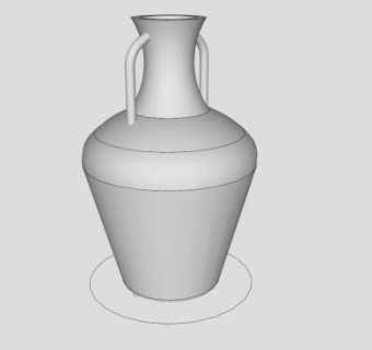 古董陶瓷酒壶SU模型下载_sketchup草图大师SKP模型