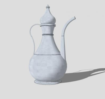 土耳其壶SU模型下载_sketchup草图大师SKP模型