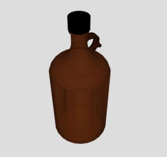棕色样品瓶子SU模型下载_sketchup草图大师SKP模型