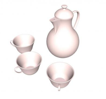 陶瓷茶壶SU模型下载_sketchup草图大师SKP模型