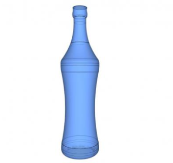 蓝色摆设玻璃瓶SU模型下载_sketchup草图大师SKP模型