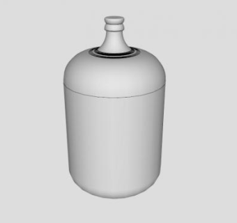 加仑玻璃瓶坛子SU模型下载_sketchup草图大师SKP模型