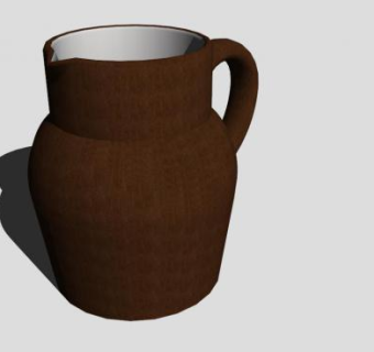 玻璃水瓶罐子SU模型下载_sketchup草图大师SKP模型