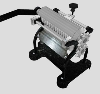 手动压面机面食机SU模型_su模型下载 草图大师模型_SKP模型