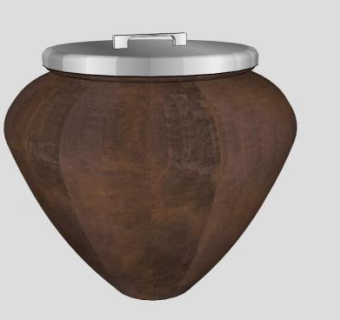 复古酒缸SU模型下载_sketchup草图大师SKP模型