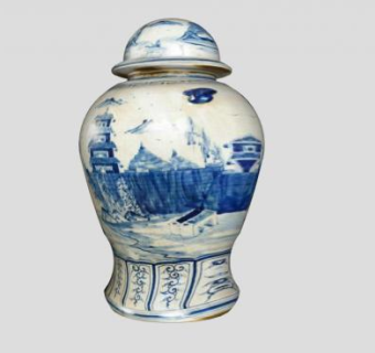 中国瓷器SU模型下载_sketchup草图大师SKP模型