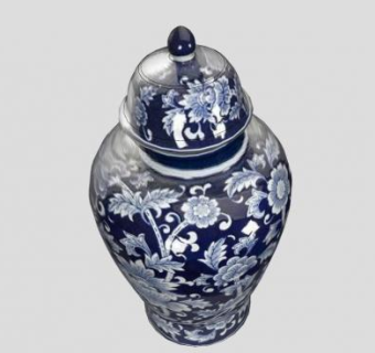 中国陶瓷瓷瓶SU模型下载_sketchup草图大师SKP模型