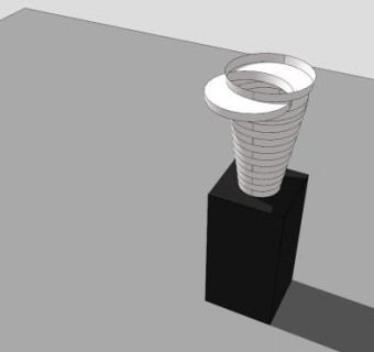 花瓶陶瓷雕塑SU模型下载_sketchup草图大师SKP模型