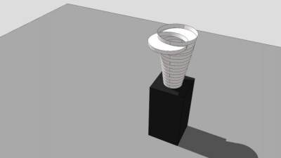 花瓶陶瓷雕塑SU模型下载_sketchup草图大师SKP模型