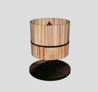 竹子床头灯SU模型下载_sketchup草图大师SKP模型