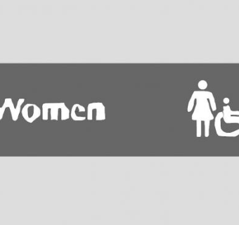 女性厕所标志挂件SU模型下载_sketchup草图大师SKP模型