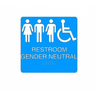 公共蓝色厕所标志SU模型下载_sketchup草图大师SKP模型