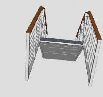 邮轮钢船楼梯SU模型下载_sketchup草图大师SKP模型