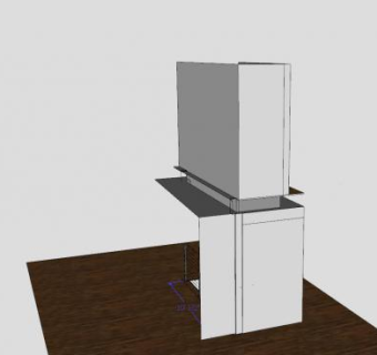 钢丝绳原木楼梯SU模型下载_sketchup草图大师SKP模型