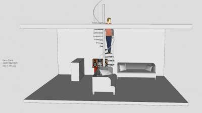 钢制螺旋楼梯SU模型下载_sketchup草图大师SKP模型