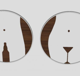 厕所挂件标志SU模型下载_sketchup草图大师SKP模型