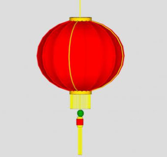 中国灯笼SU模型下载_sketchup草图大师SKP模型