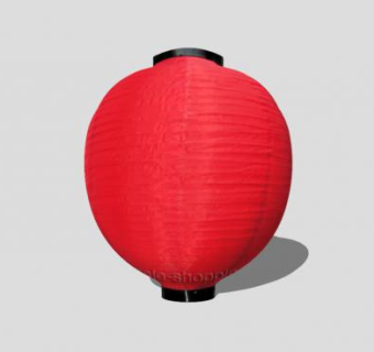 中国红色灯笼SU模型下载_sketchup草图大师SKP模型