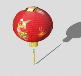 陈设挂件灯笼SU模型下载_sketchup草图大师SKP模型