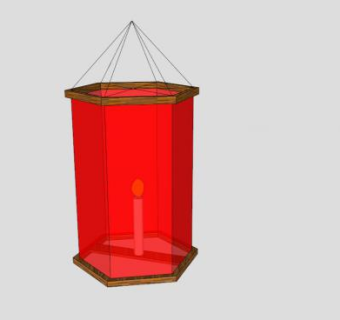 越南传统灯笼SU模型下载_sketchup草图大师SKP模型