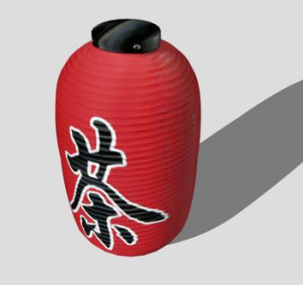 现代日式灯笼SU模型下载_sketchup草图大师SKP模型