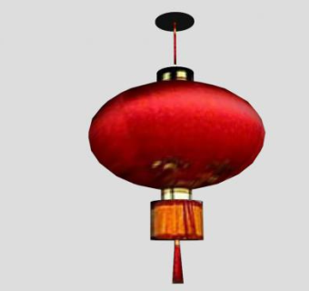 中国挂件灯笼SU模型下载_sketchup草图大师SKP模型