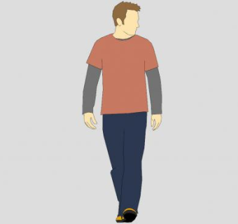 便装行人路人SU模型下载_sketchup草图大师SKP模型