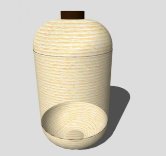 日本米色灯笼SU模型下载_sketchup草图大师SKP模型