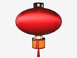 中国红色挂件灯笼SU模型下载_sketchup草图大师SKP模型
