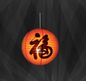 中国红纸灯笼SU模型下载_sketchup草图大师SKP模型