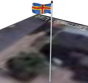 耸立旗杆SU模型下载_sketchup草图大师SKP模型