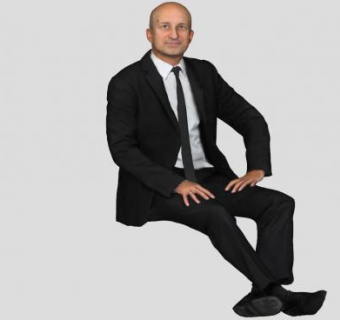 穿西装男士坐姿SU模型下载_sketchup草图大师SKP模型