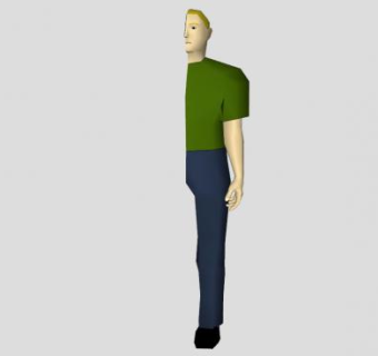 男士半剖面SU模型下载_sketchup草图大师SKP模型