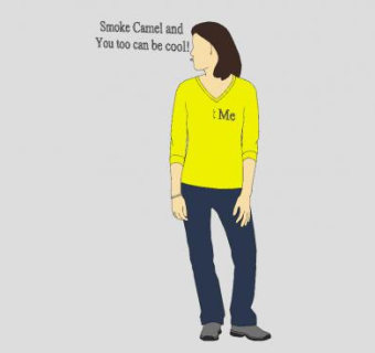 长发吸烟男士SU模型下载_sketchup草图大师SKP模型