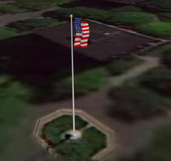 外式旗杆标志SU模型下载_sketchup草图大师SKP模型