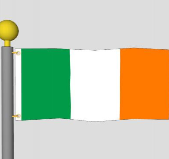 爱尔兰旗杆SU模型下载_sketchup草图大师SKP模型