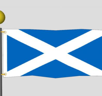 苏格兰旗配旗杆SU模型下载_sketchup草图大师SKP模型