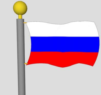 俄罗斯挂件旗杆SU模型下载_sketchup草图大师SKP模型