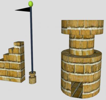 标志旗杆SU模型下载_sketchup草图大师SKP模型