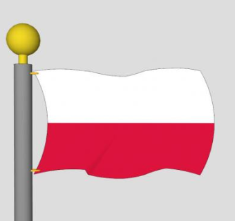 波兰挂件旗杆SU模型下载_sketchup草图大师SKP模型