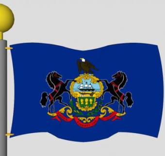 宾夕法尼亚州挂件旗杆SU模型下载_sketchup草图大师SKP模型