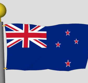 新西兰旗杆SU模型下载_sketchup草图大师SKP模型