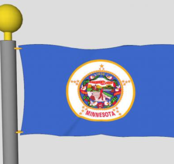 明尼苏达州旗杆SU模型下载_sketchup草图大师SKP模型