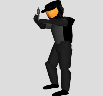 男性装甲兵SU模型下载_sketchup草图大师SKP模型