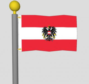 奥地利挂件旗杆SU模型下载_sketchup草图大师SKP模型