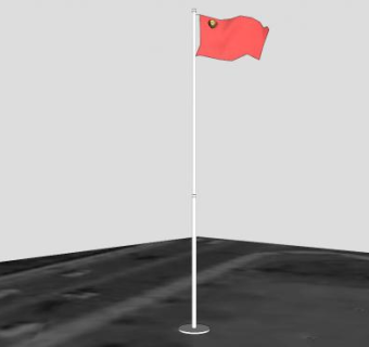 吉达挂件旗杆SU模型下载_sketchup草图大师SKP模型