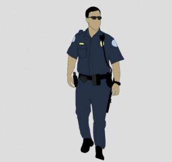 公职人员男人人物SU模型下载_sketchup草图大师SKP模型