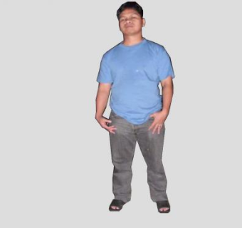 微胖青年SU模型下载_sketchup草图大师SKP模型