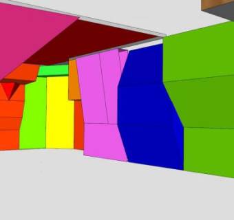 运动攀岩墙SU模型下载_sketchup草图大师SKP模型